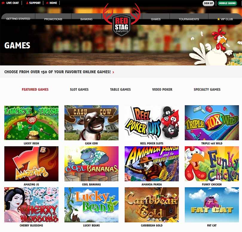 Red Stag Casino games