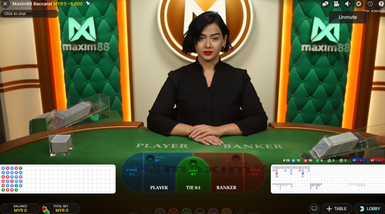 Maxim88 Live casino