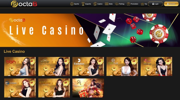 Picture of Octabet Live Casino options