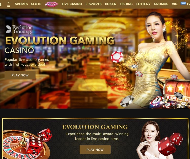 Playing Evolution Live Casino at GOD55 Singapore