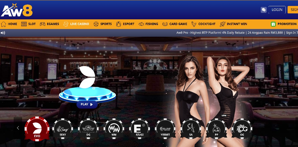 AW8 casino live games options